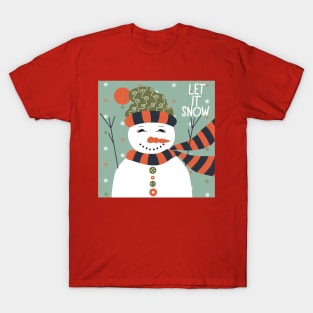 Christmas Snowman Cheers T-Shirt